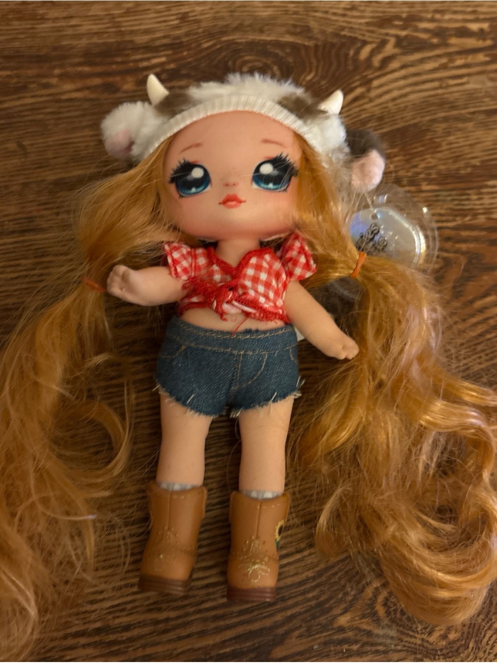NANANA SURPRISE 7" DOLL RED HAIR ANNABELLE MOOOSHE COW GIRL SERIES 3